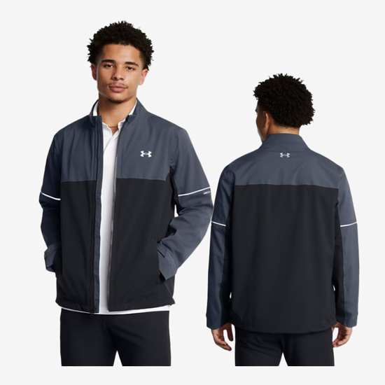 UNDER ARMOUR m golf jakna 1385832-044 DRIVE RAIN JACKET downpour gray