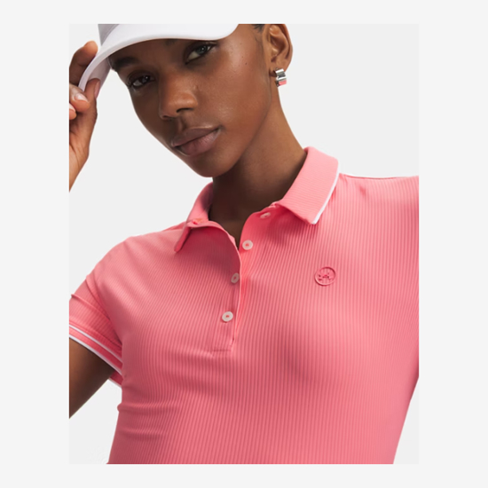 UNDER ARMOUR ž golf majica  6009835-600 DRIVE CHILL SHORT SLEEVE POLO bittersweet pink white