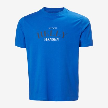 HELLY HANSEN m majica 54599 543 CORE GRAPHIC T-SHIRT 2.0 cobalt