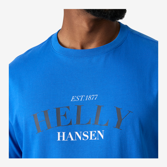 HELLY HANSEN m majica 54599 543 CORE GRAPHIC T-SHIRT 2.0 cobalt