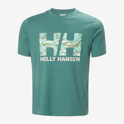HELLY HANSEN m majica 54599 494 CORE GRAPHIC T-SHIRT 2.0 opal green