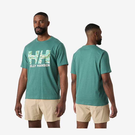 HELLY HANSEN m majica 54599 494 CORE GRAPHIC T-SHIRT 2.0 opal green