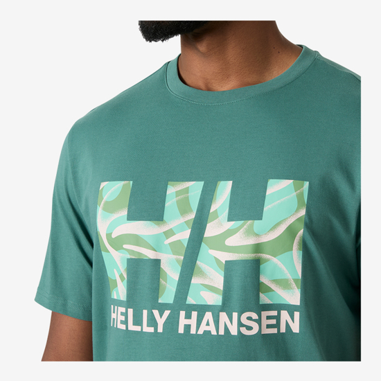 HELLY HANSEN m majica 54599 494 CORE GRAPHIC T-SHIRT 2.0 opal green