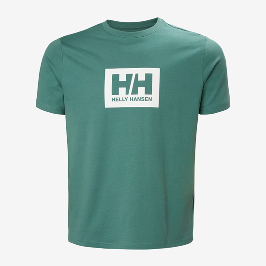 HELLY HANSEN m majica 54597 494 HH BOX T-SHIRT 2.0 opal green