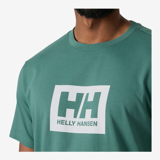 HELLY HANSEN m majica 54597 494 HH BOX T-SHIRT 2.0 opal green