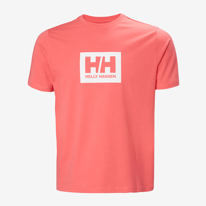 HELLY HANSEN m majica 54597 098 HH BOX T-SHIRT 2.0 nantucket red