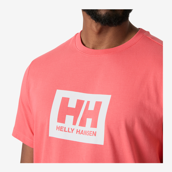HELLY HANSEN m majica 54597 098 HH BOX T-SHIRT 2.0 nantucket red