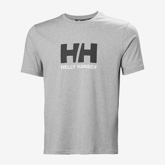 HELLY HANSEN m majica 54596 949 HH LOGO T-SHIRT 3.0 grey melang