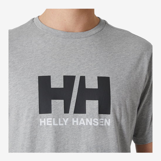 HELLY HANSEN m majica 54596 949 HH LOGO T-SHIRT 3.0 grey melang