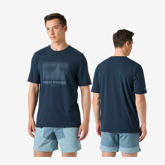 HELLY HANSEN m majica 34419 596 HP RACE GRAPHIC T-SHIRT navy