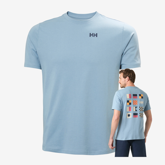 HELLY HANSEN m majica 54601 561 SHORELINE T-SHIRT 3.0 windy blue