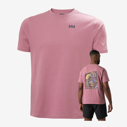 HELLY HANSEN m majica 54600 664 MASSIF GRAPHIC T-SHIRT wildberry