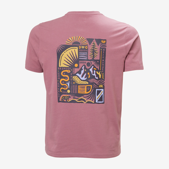 HELLY HANSEN m majica 54600 664 MASSIF GRAPHIC T-SHIRT wildberry