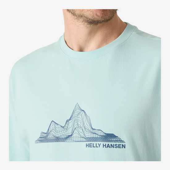HELLY HANSEN m majica 54600 538 MASSIF GRAPHIC T-SHIRT barely blue