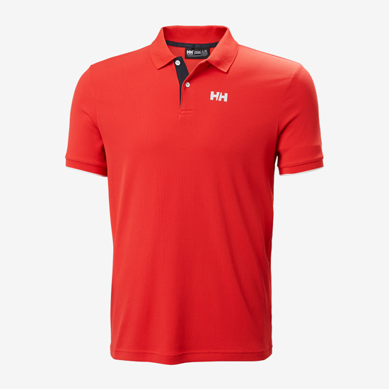 HELLY HANSEN m polo majica 34367 222 OCEAN POLO 2.0 alert red