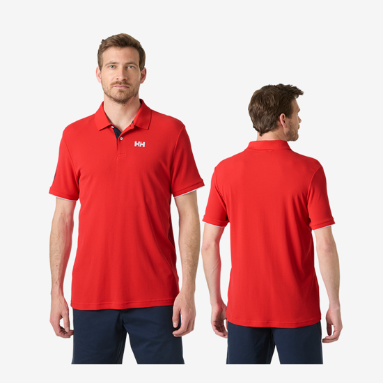 HELLY HANSEN m polo majica 34367 222 OCEAN POLO 2.0 alert red