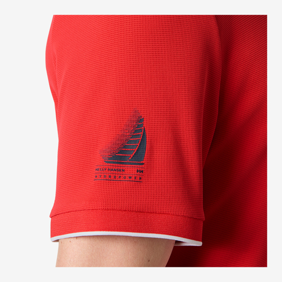 HELLY HANSEN m polo majica 34367 222 OCEAN POLO 2.0 alert red