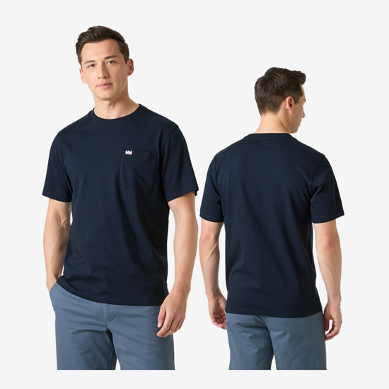 HELLY HANSEN m majica 54530 597 HUDSON T-SHIRT navy