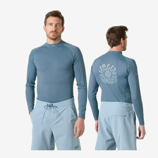 HELLY HANSEN m uv majica 34546 601 WATERWEAR RASHGUARD washed navy