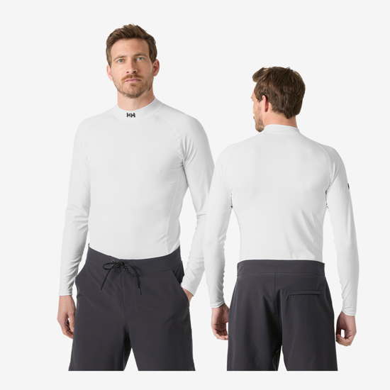HELLY HANSEN m uv majica 34546 001 WATERWEAR RASHGUARD white