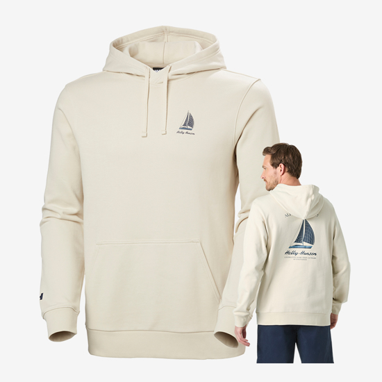 HELLY HANSEN m kapucar 54546 034 SHORELINE HOODIE cream