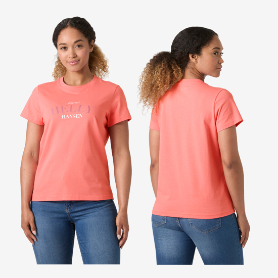 HELLY HANSEN ž majica 54592 066 CORE T-SHIRT 2.0 coral almond