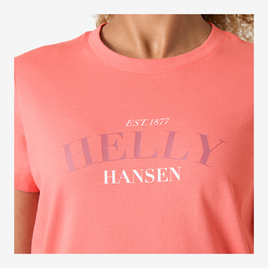 HELLY HANSEN ž majica 54592 066 CORE T-SHIRT 2.0 coral almond