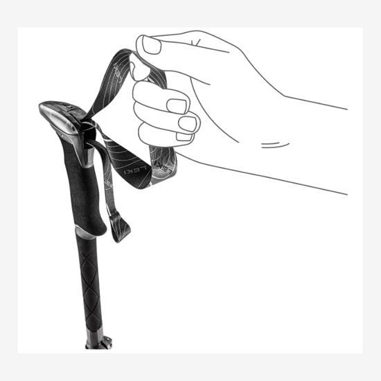 LEKI pohodne palice 65620751 S MAKALU FX TA black stone blue dark white