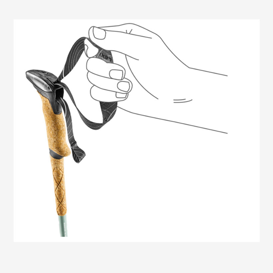 LEKI pohodne palice 65621082C MAKALU LITE COMPACT greygreen silver white