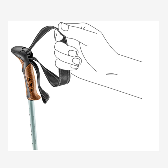 LEKI pohodne palice 65621561S KHUMBU LITE AS dark sea green black