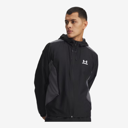 UNDER ARMOUR m jakna 6011267-001 TECH SPORT WOVEN JACKET black castlerock white