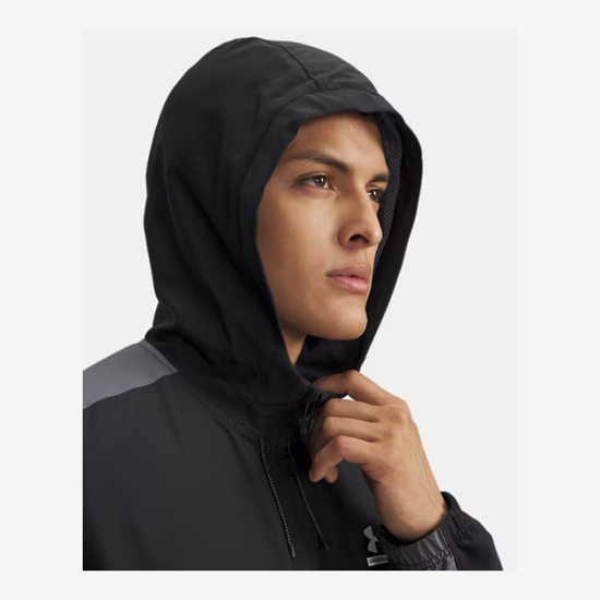 UNDER ARMOUR m jakna 6011267-001 TECH SPORT WOVEN JACKET black castlerock white