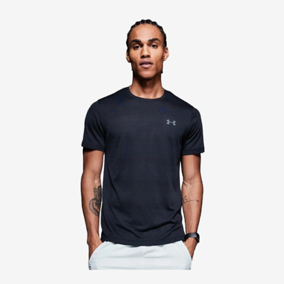 UNDER ARMOUR m majica 6009517-001 UA VELOCITI SHORT SLEEVE black reflective