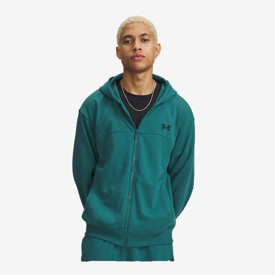 UNDER ARMOUR m jopica 6009346-388 UA RIVAL LIGHTWEIGHT FULL-ZIP race green black