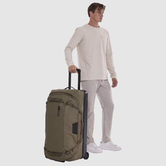 THULE kovček 88744 CHASM CHECK IN WHEELED DUFFEL SUITCASE deep khaki 110L /81 cm