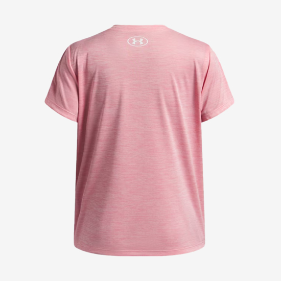 UNDER ARMOUR otr majica 6007134-600 TECH TWIST WORDMARK LOGO SHORT SLEEVE bittersweet pink white
