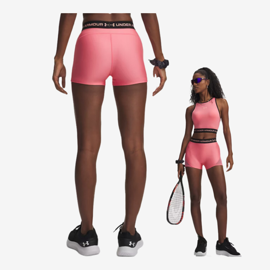 UNDER ARMOUR ž hlače 6011354-600 HEATGEARE MESH SHORTY bittersweet pink white