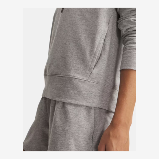 UNDER ARMOUR ž kapucar 6011015-011 SPORT TERRY HOODIE mod gray light heather white