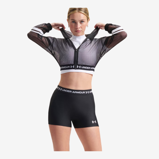 UNDER ARMOUR ž jopica 6012295-008 HEATGEAR MESH FULL ZIP ultimate black white