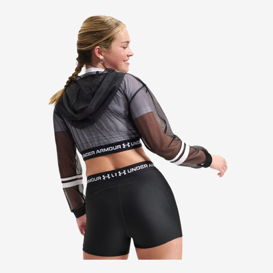 UNDER ARMOUR ž jopica 6012295-008 HEATGEAR MESH FULL ZIP ultimate black white