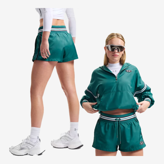 UNDER ARMOUR ž hlače 6009947-338 ICON WOVEN HERITAGE SHORTS rack green white