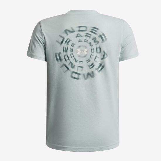 UNDER ARMOUR otr majica 6009269-477 WORDMARK BLUR SHORT SLEEVE enamel stone blue