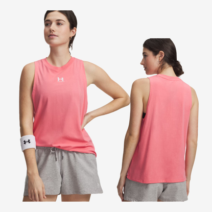 UNDER ARMOUR ž majica 1383659-600 RIVAL MUSCLE TANK bittersweet pink white