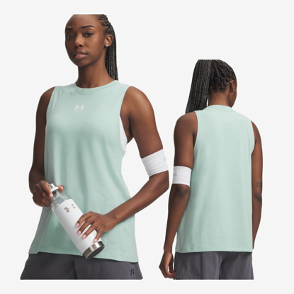 UNDER ARMOUR ž majica 1383659-477 RIVAL MUSCLE TANK enamel blue white