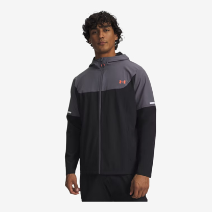 UNDER ARMOUR m jakna 6004967-003 TECH UTILITY WOVEN JACKET black castlerock venom red