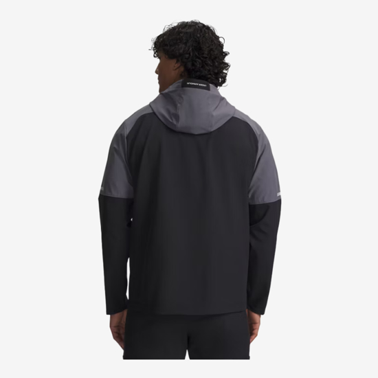 UNDER ARMOUR m jakna 6004967-003 TECH UTILITY WOVEN JACKET black castlerock venom red