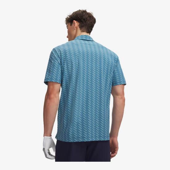 UNDER ARMOUR m golf majica 6009724-466 UA DRIVE CHILL PRINTED boundless blue blue haze midnight navy