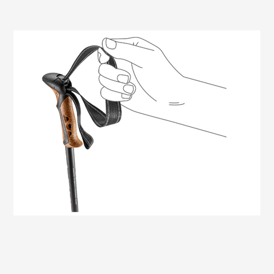 LEKI pohodne palice 65620261 KHUMBO AS black dark sea green