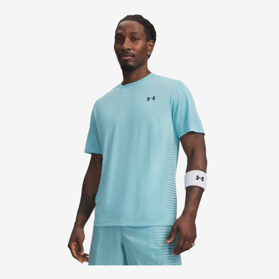 UNDER ARMOUR m majica 6009833-425 TECH SHORT SLEEVE blue haze black