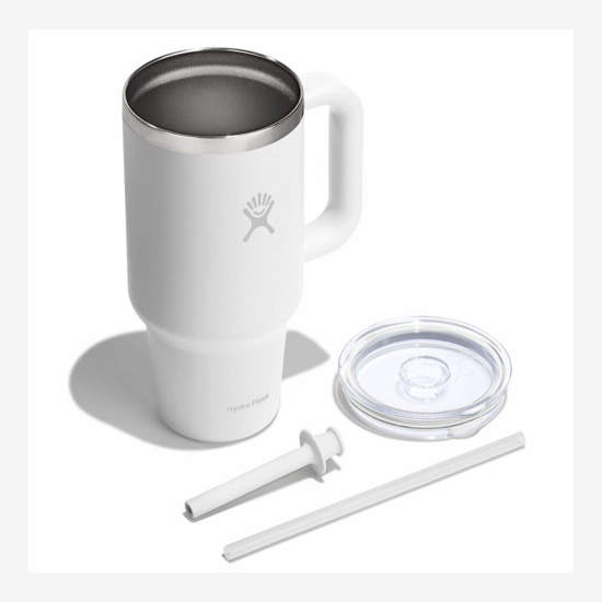 HYDRO FLASK 32 oz TRAVEL TUMBLER TT32PSCC110 946 ml white